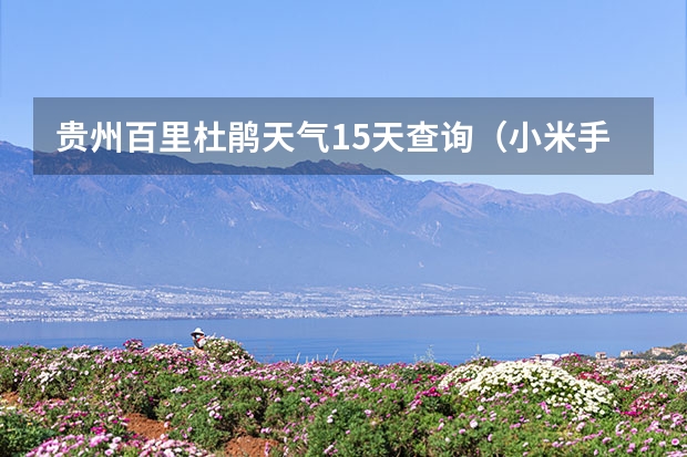 贵州百里杜鹃天气15天查询（小米手机未来半个月天气预报查看的方法）